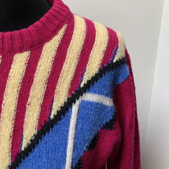 Vintage wool jumper fits uk 10 12 14 - Picture 6 of 14